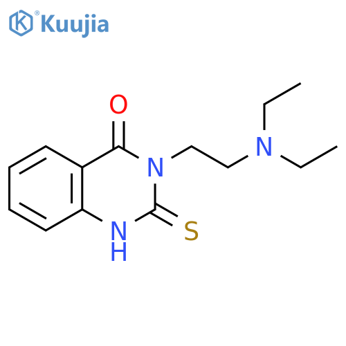 3-2-(diethylamino)ethyl-2-sulfanylidene-1,2,3,4-tetrahydroquinazolin-4-one structure