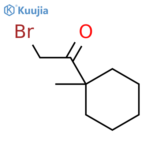 2-bromo-1-(1-methylcyclohexyl)ethan-1-one structure