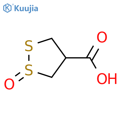 1,2-Dithiolane-4-carboxylic acid; 1-Oxide(cis-) structure