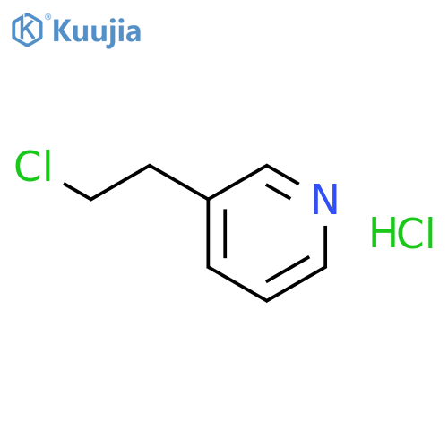 3-(2-chloroethyl)pyridine;hydrochloride structure