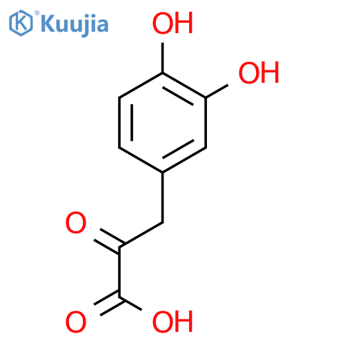 3-(3,4-dihydroxyphenyl)-2-oxo-propanoic acid structure