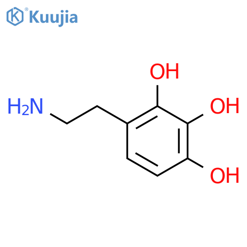 4-(2-aminoethyl)benzene-1,2,3-triol structure
