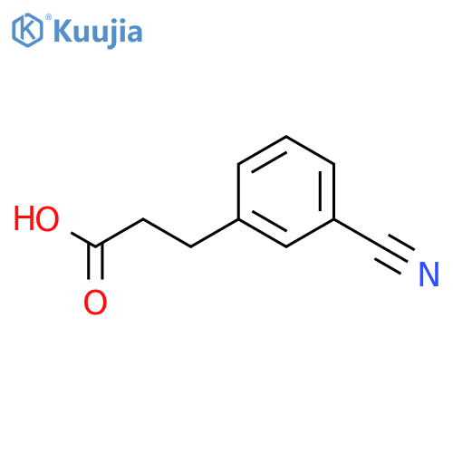 3-(3-cyanophenyl)propanoic acid structure