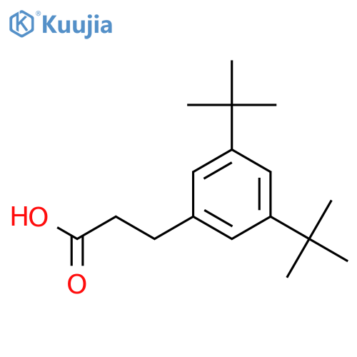3-(3,5-di-tert-butylphenyl)propanoic acid structure