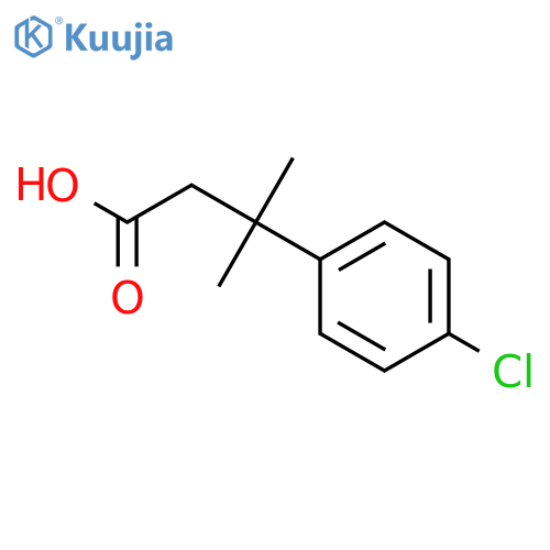 3-(4-Chlorophenyl)-3-methylbutanoic Acid structure