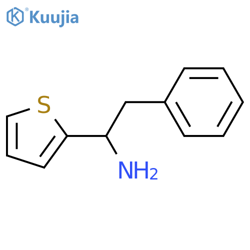 2-phenyl-1-(thiophen-2-yl)ethan-1-amine structure