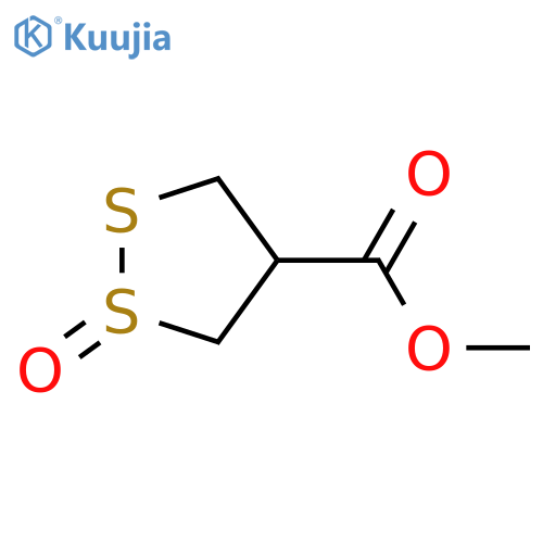 1,2-Dithiolane-4-carboxylic acid; Me ester, 1-oxide(cis-) structure