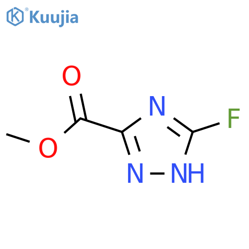 1H-1,2,4-Triazole-3-carboxylicacid, 5-fluoro-, methyl ester structure