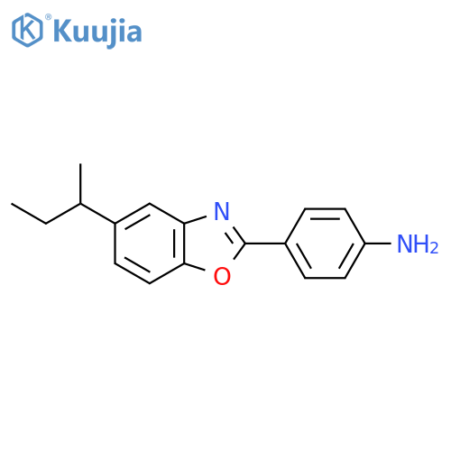 4-(5-sec-Butyl-1,3-benzoxazol-2-yl)phenylamine structure