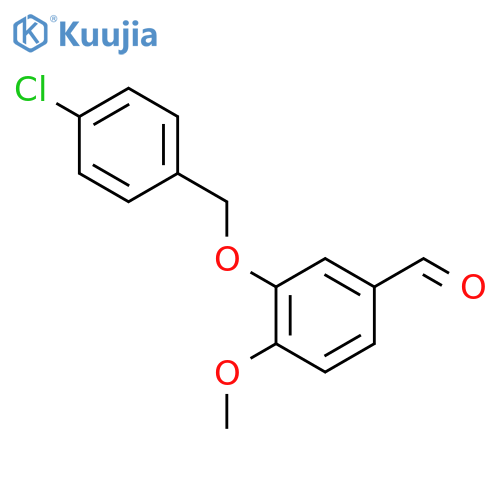 3-[(4-chlorophenyl)methoxy]-4-methoxybenzaldehyde structure