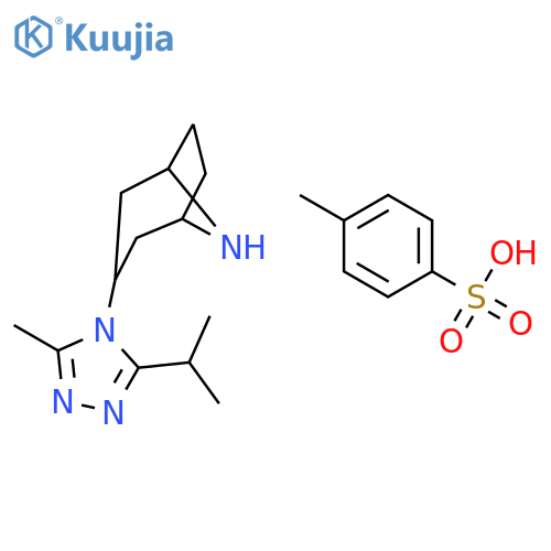 3-(3-Isopropyl-5-methyl-4H-1,2,4-triazol-4-yl)-8-azabicyclo3.2.1octane 4-methylbenzenesulfonate structure