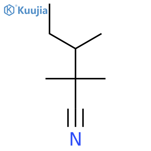 2,2,3-trimethylpentanenitrile structure