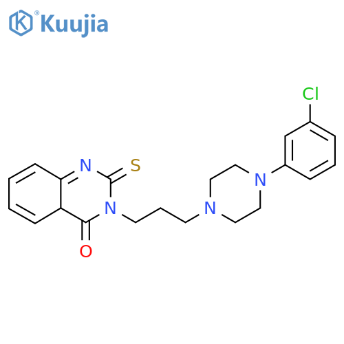 3-{3-[4-(3-Chlorophenyl)piperazin-1-yl]propyl}-2-sulfanylidene-1,2,3,4-tetrahydroquinazolin-4-one structure