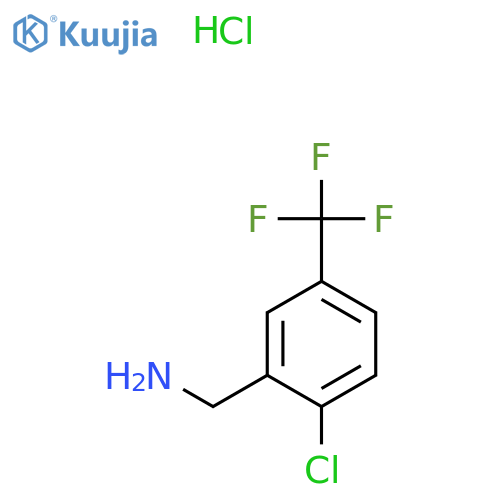 2-Chloro-5-(trifluoromethyl)benzylamine hydrochloride structure