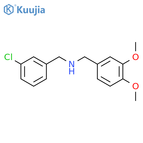1-(3-Chlorophenyl)-N-(3,4-dimethoxybenzyl)methanamine structure