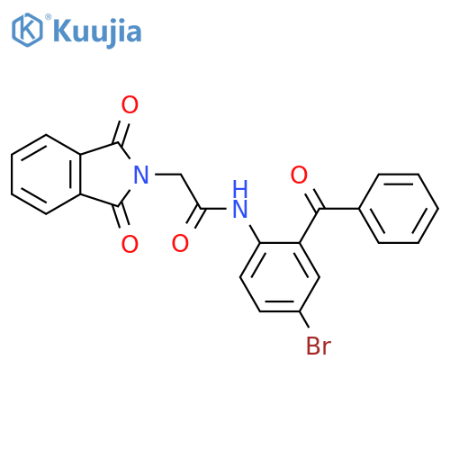 N-(2-benzoyl-4-bromophenyl)-2-(1,3-dioxo-2,3-dihydro-1H-isoindol-2-yl)acetamide structure