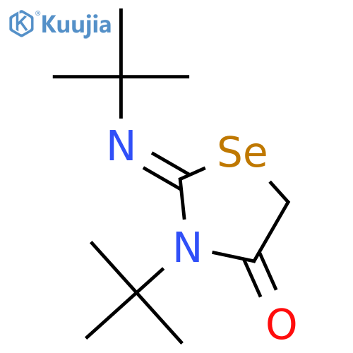 4-Selenazolidinone, 3-(1,1-dimethylethyl)-2-[(1,1-dimethylethyl)imino]- structure