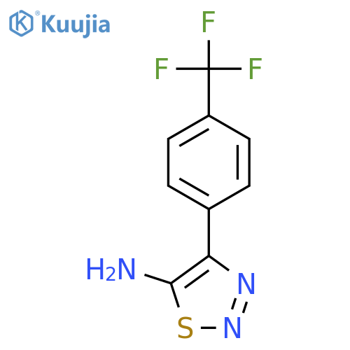 4-[4-(Trifluoromethyl)phenyl]-1，2，3-thiadiazol-5-amine structure