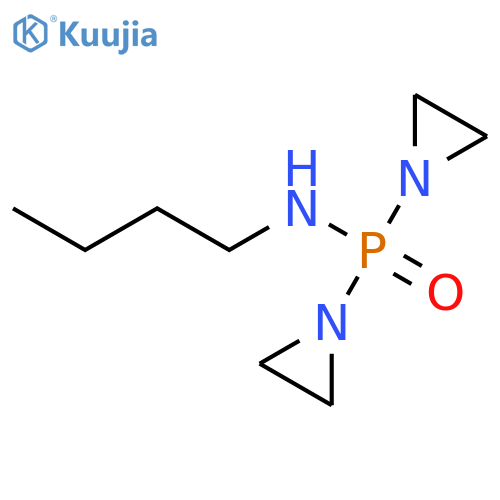 N-[bis(aziridin-1-yl)phosphoryl]butan-1-amine structure