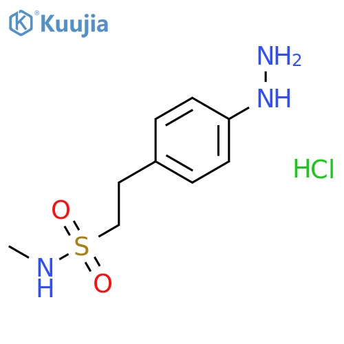 4-Hydrazinyl-N-methylbenzeneethanesulfonamide Hydrochloride structure