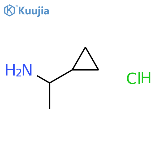 1-cyclopropylethanamine;hydrochloride structure