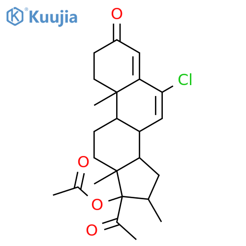 Pregna-4,6-diene-3,20-dione,17-(acetyloxy)-6-chloro-16-methyl-, (16a)- structure