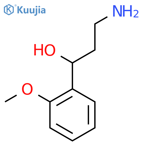 3-Amino-1-(2-methoxyphenyl)propan-1-ol structure