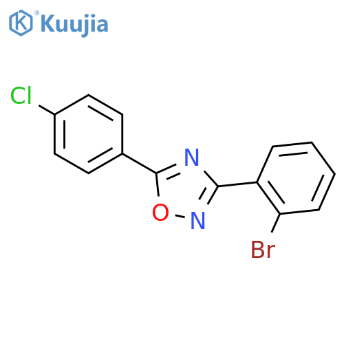 3-(2-Bromophenyl)-5-(4-chlorophenyl)-1,2,4-oxadiazole structure