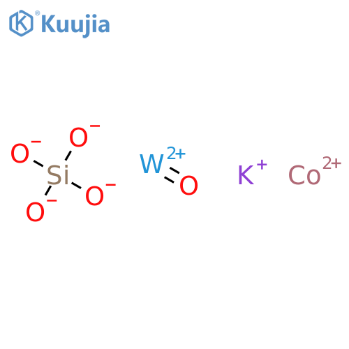 Cobalt potassium tungsten oxide silicate structure