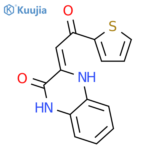 2(1H)-Quinoxalinone,3,4-dihydro-3-[2-oxo-2-(2-thienyl)ethylidene]- structure