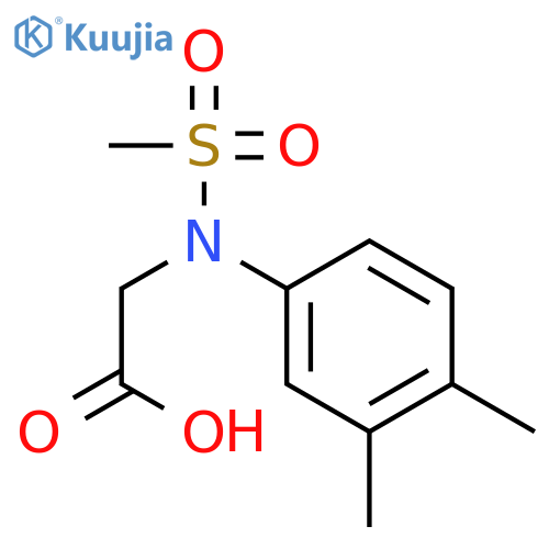 N-(3,4-Dimethylphenyl)-N-(methylsulfonyl)glycine structure