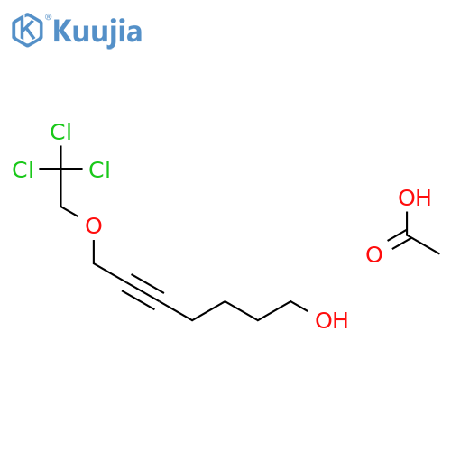 5-Heptyn-1-ol, 7-(2,2,2-trichloroethoxy)-, acetate structure