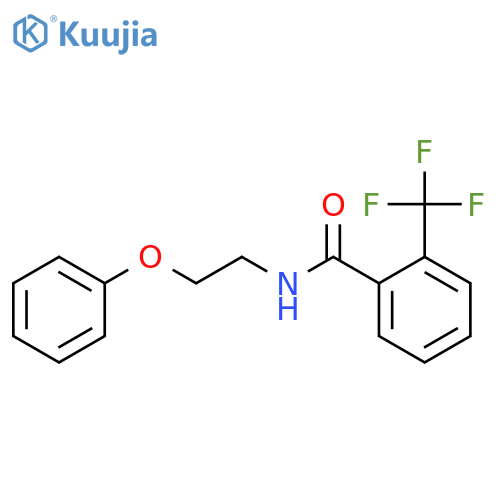 N-(2-phenoxyethyl)-2-(trifluoromethyl)benzamide structure