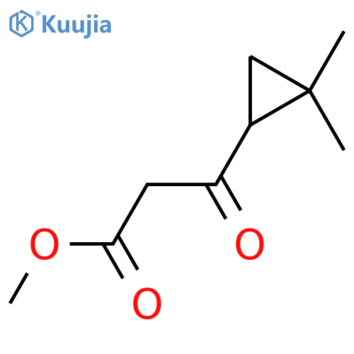 Methyl 3-(2,2-dimethylcyclopropyl)-3-oxopropanoate structure