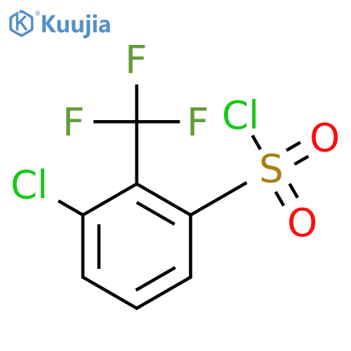 Benzenesulfonyl chloride, chloro(trifluoromethyl)- structure