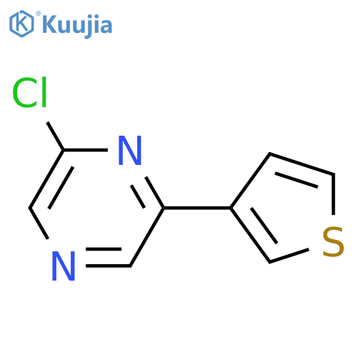 2-Chloro-6-(thiophen-3-yl)pyrazine structure