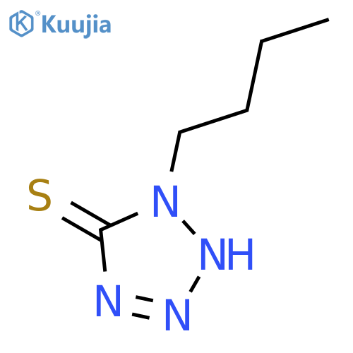 5H-Tetrazole-5-thione,1-butyl-1,2-dihydro- structure