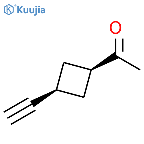 Ethanone, 1-(3-ethynylcyclobutyl)-, cis- (9CI) structure