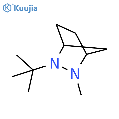 2,3-Diazabicyclo(2.2.1)heptane, 2-(1,1-dimethylethyl)-3-methyl- structure