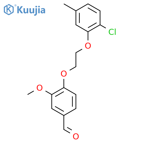 4-[2-(2-Chloro-5-methylphenoxy)ethoxy]-3-methoxybenzaldehyde structure