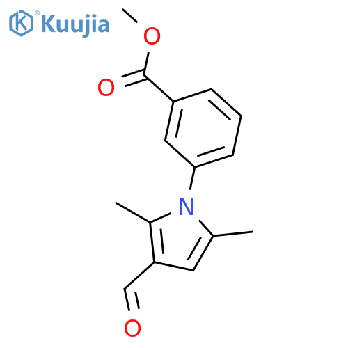 Methyl 3-(3-formyl-2,5-dimethyl-1H-pyrrol-1-yl)benzoate structure