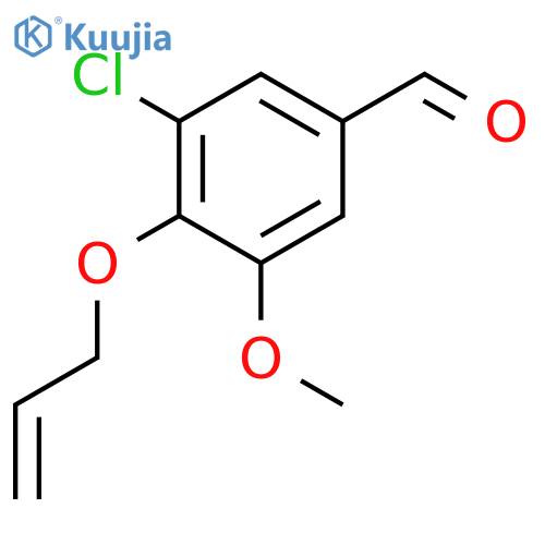 4-(Allyloxy)-3-chloro-5-methoxybenzaldehyde structure