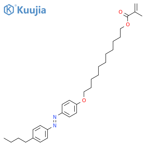 11-[4-(4-BUTYLPHENYLAZO)PHENOXY]UNDECYL METHACRYLATE structure