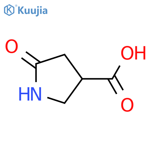 (3R)-5-oxopyrrolidine-3-carboxylic acid structure
