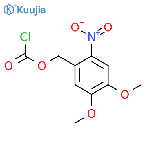 4,5-Dimethoxy-2-nitrobenzyl Carbonochloridate structure