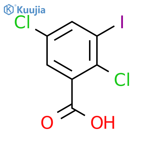 Benzoic acid, 2,5-dichloro-3-iodo- structure