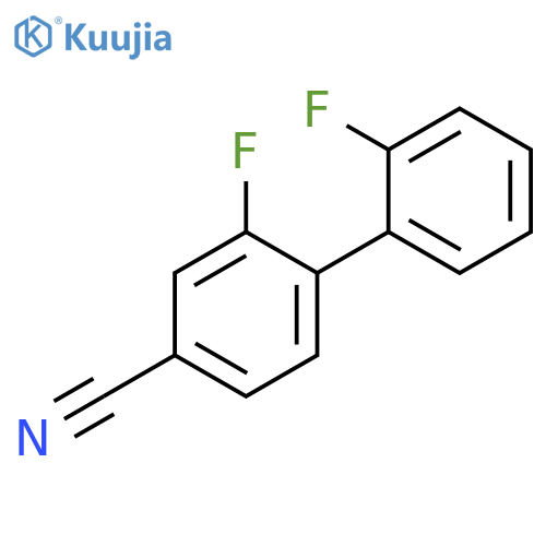 [1,1'-Biphenyl]-4-carbonitrile, 2,2'-difluoro- structure