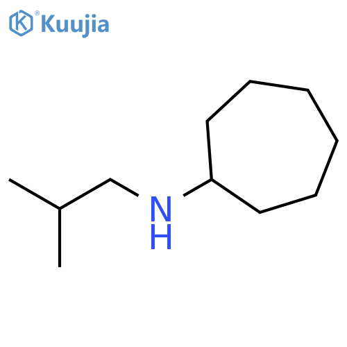 N-(2-methylpropyl)cycloheptanamine structure