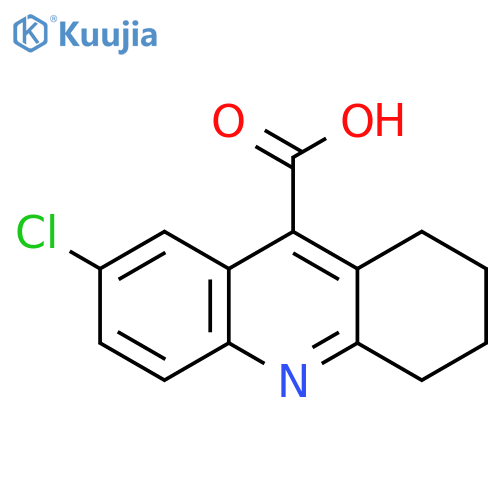 7-Chloro-1,2,3,4-tetrahydro-acridine-9-carboxylic acid structure