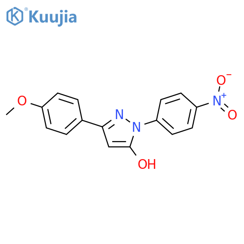 3-(4-Methoxyphenyl)-1-(4-nitrophenyl)-1H-pyrazol-5-ol structure